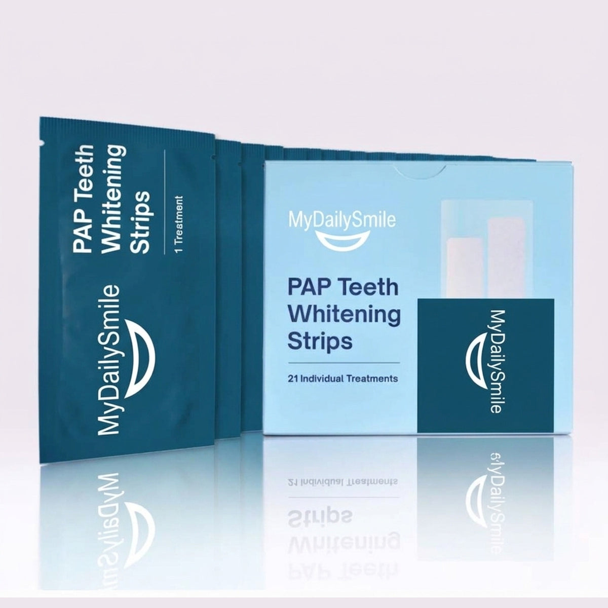 MyDailySmile PAP Teeth Whitening Strips, 21 treatments