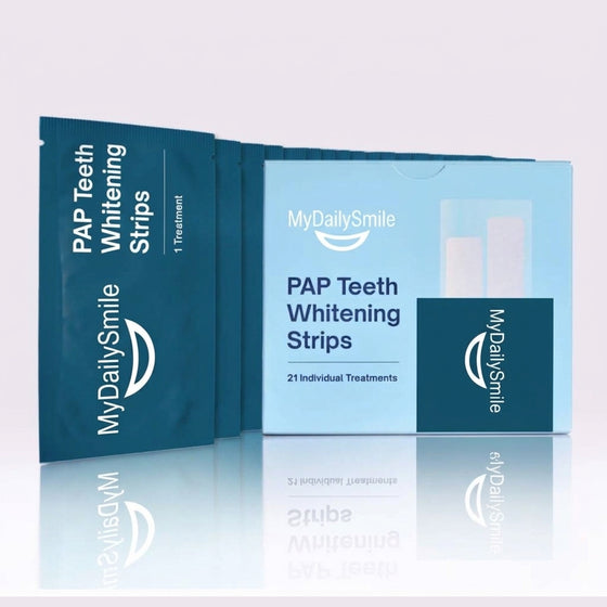 MyDailySmile PAP Teeth Whitening Strips, 21 treatments